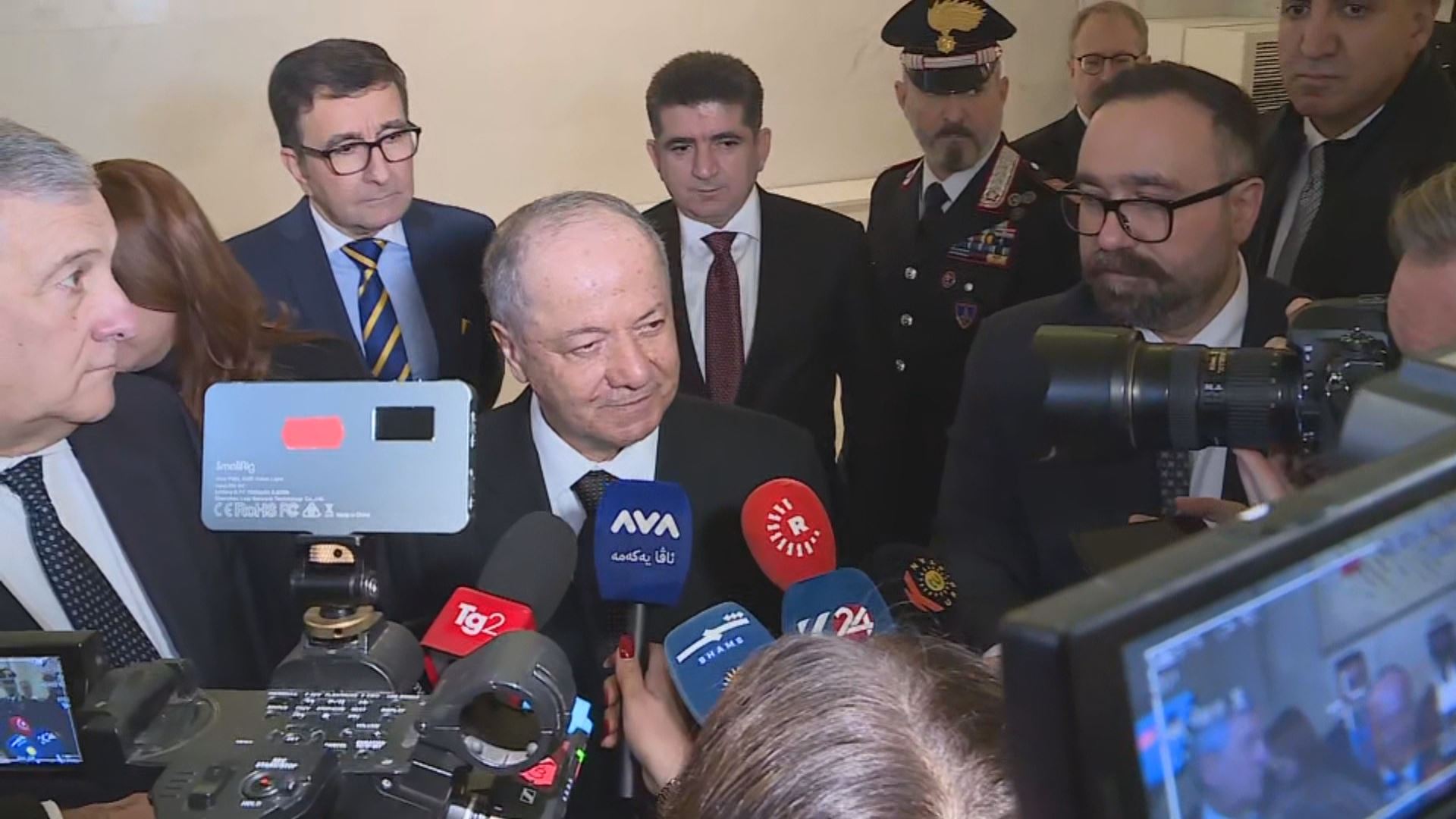 المؤتمر الصحفي للرئيس بارزاني