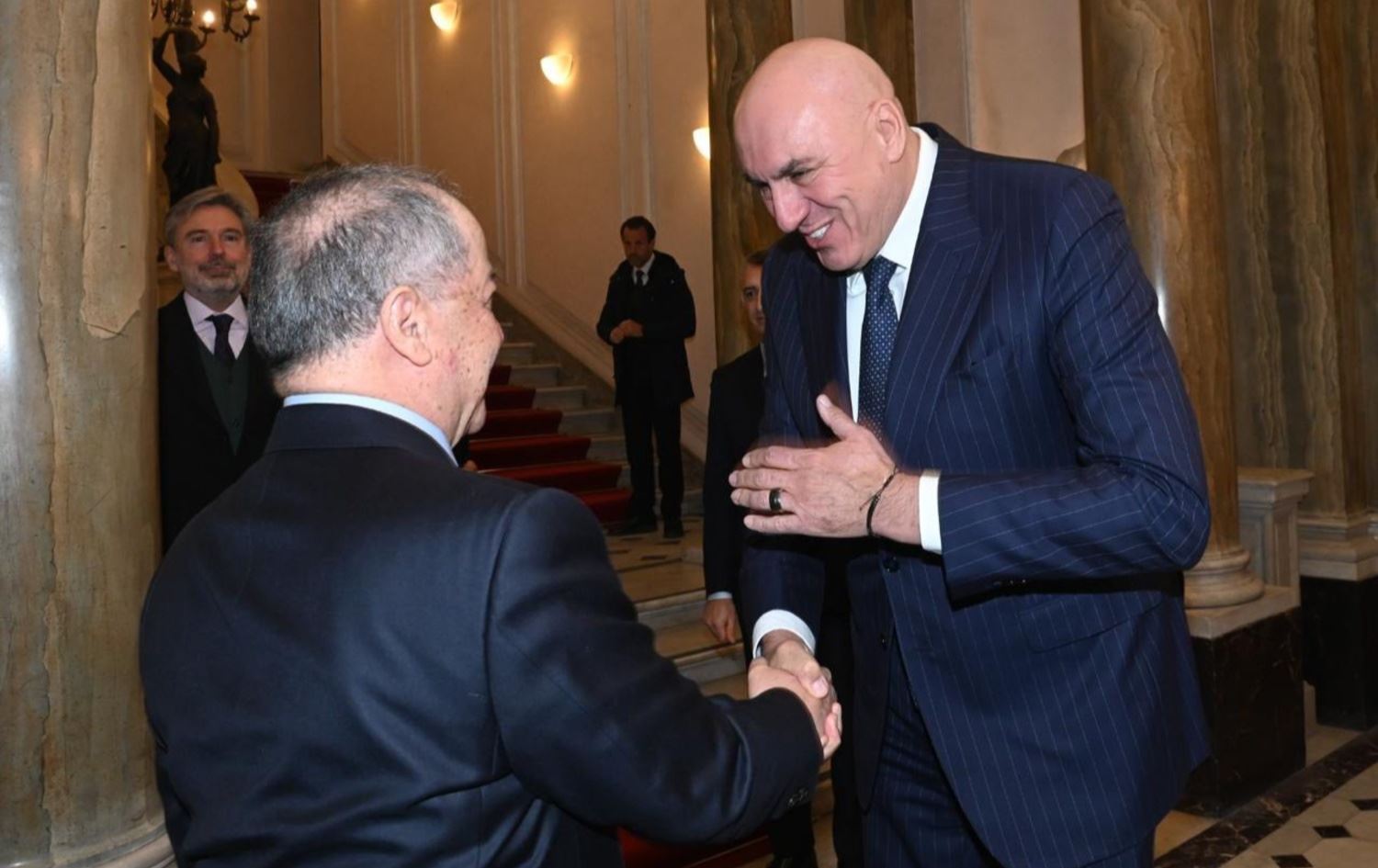 استقبال وزير الدفاع الإيطالي للرئيس مسعود بارزاني