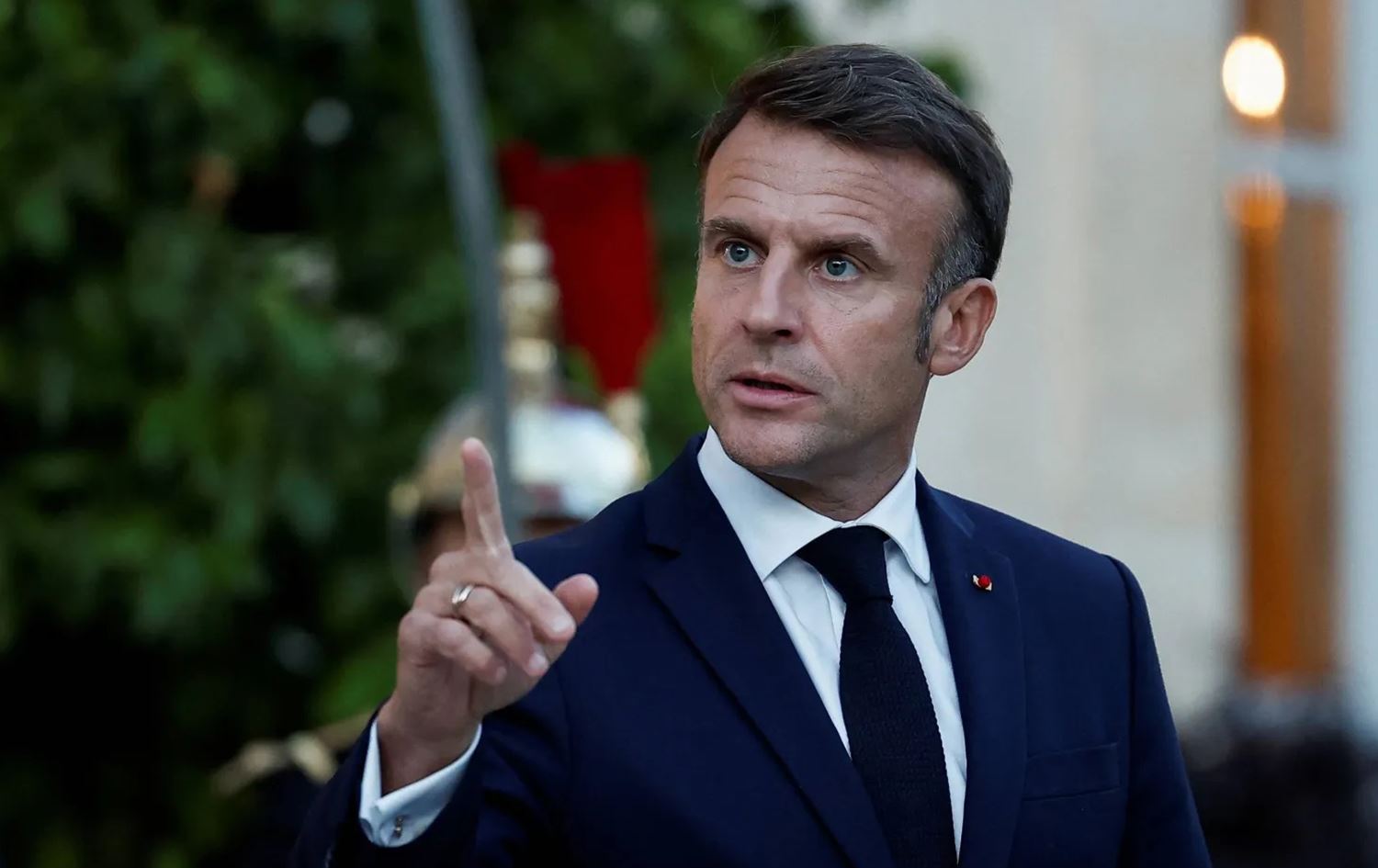 الرئيس الفرنسي ايمانويل ماكرون