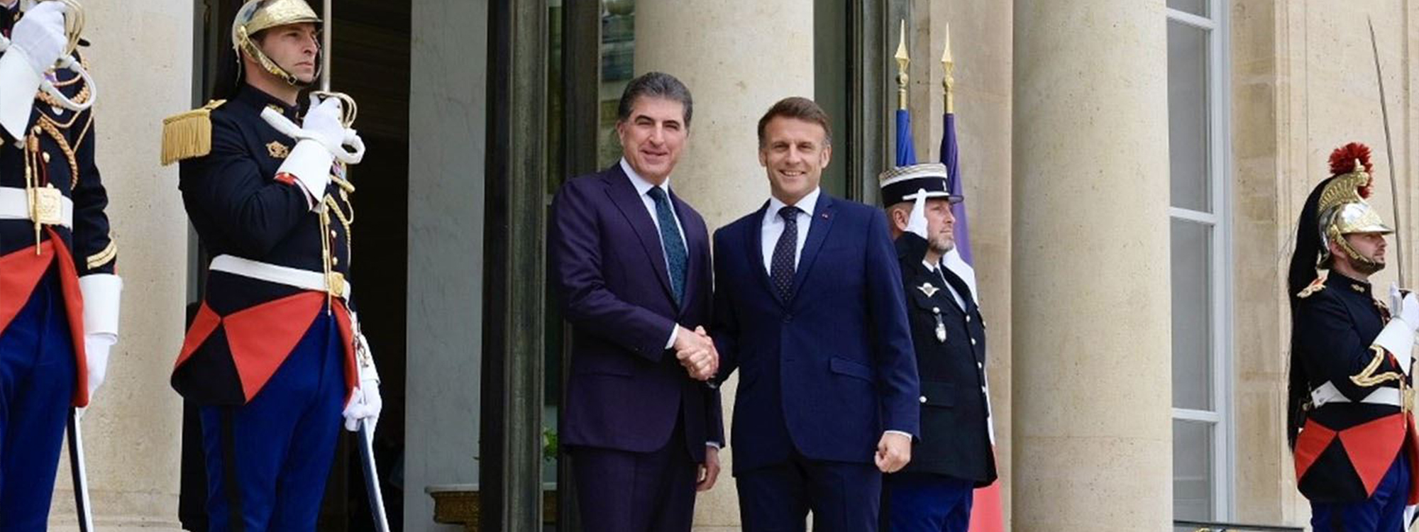 France’s Macron thanks President Nechirvan Barzani for 'mediation efforts' in Syria ceasefire