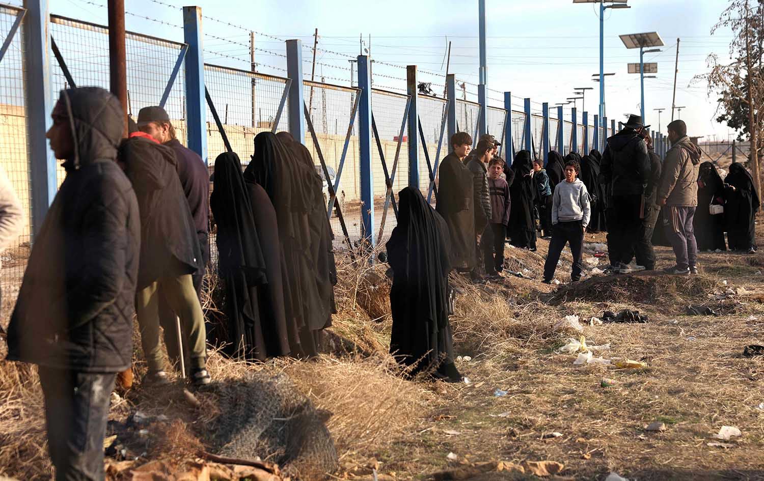 کەمپی هۆل لە حەسەکە. وێنە: AFP