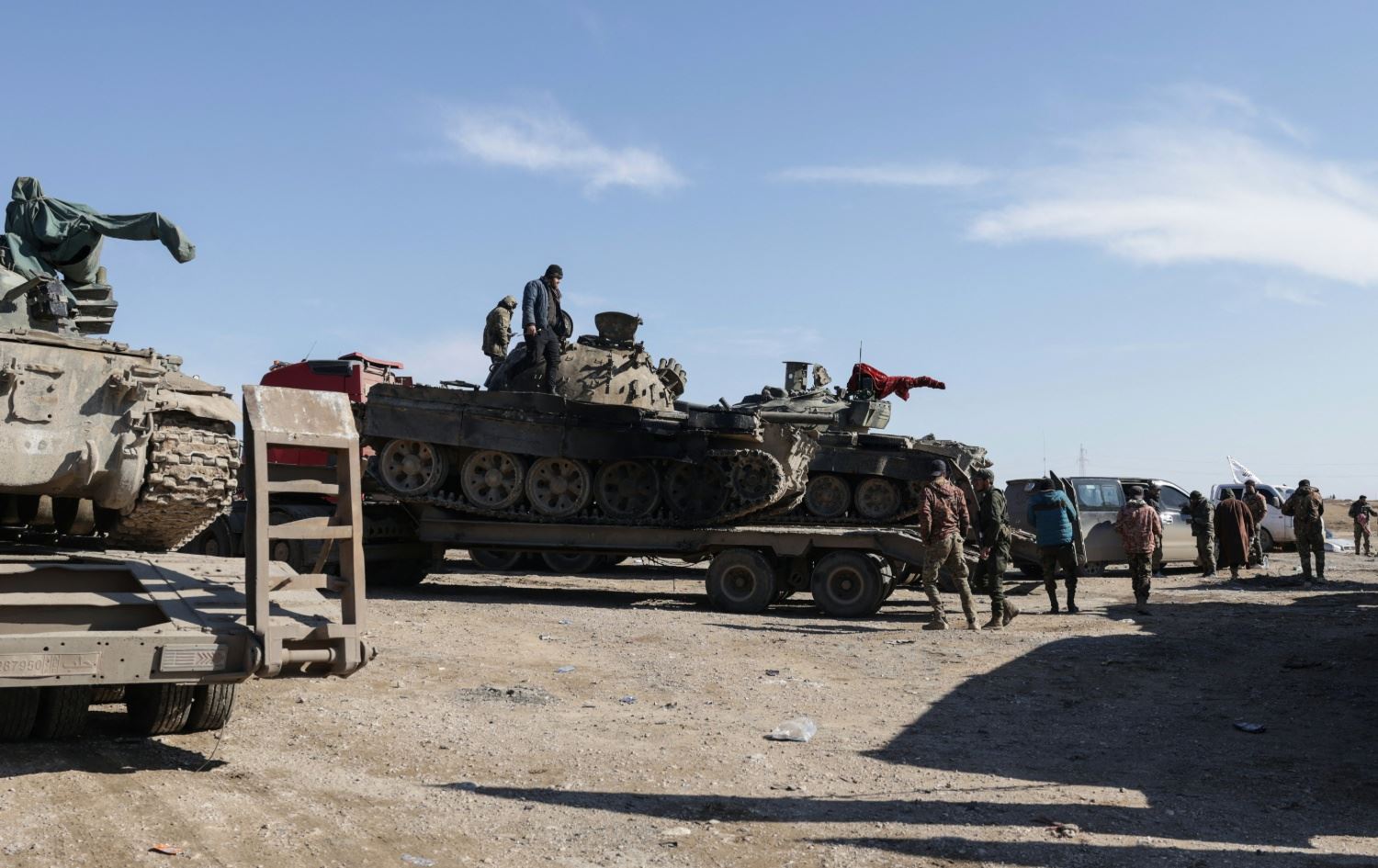 هێزی چەکدارەکانی سەر بە سوپای عەرەبیی سووریا. وێنە: AFP