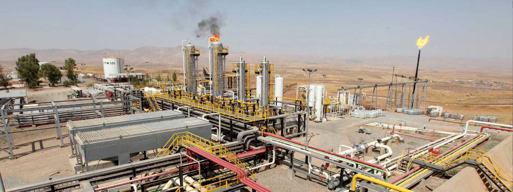 The Khor Mor gas field in Sulaimani's Chamchamal district. File photo: Dana Gas