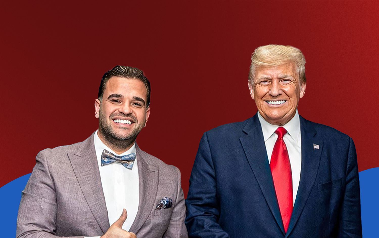 الرئيس الأميركي دونالد ترمب ومبعوثه الى العراق مارك سافايا