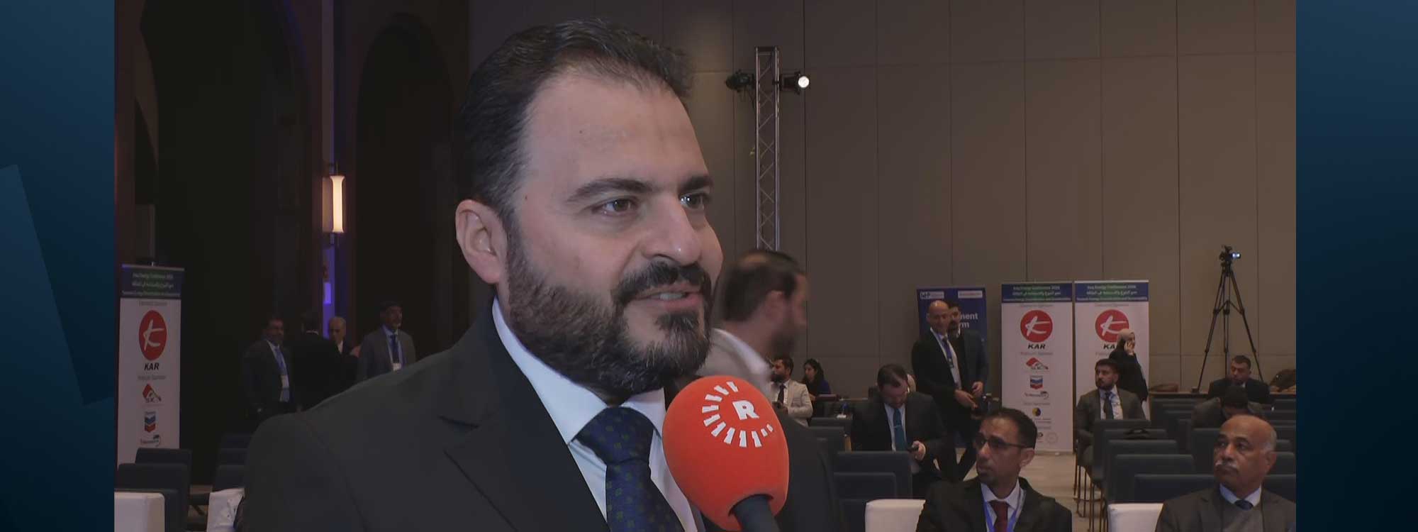 Ali Nizar, Director-General of SOMO, speaks to Rudaw in Baghdad on January 29, 2026.