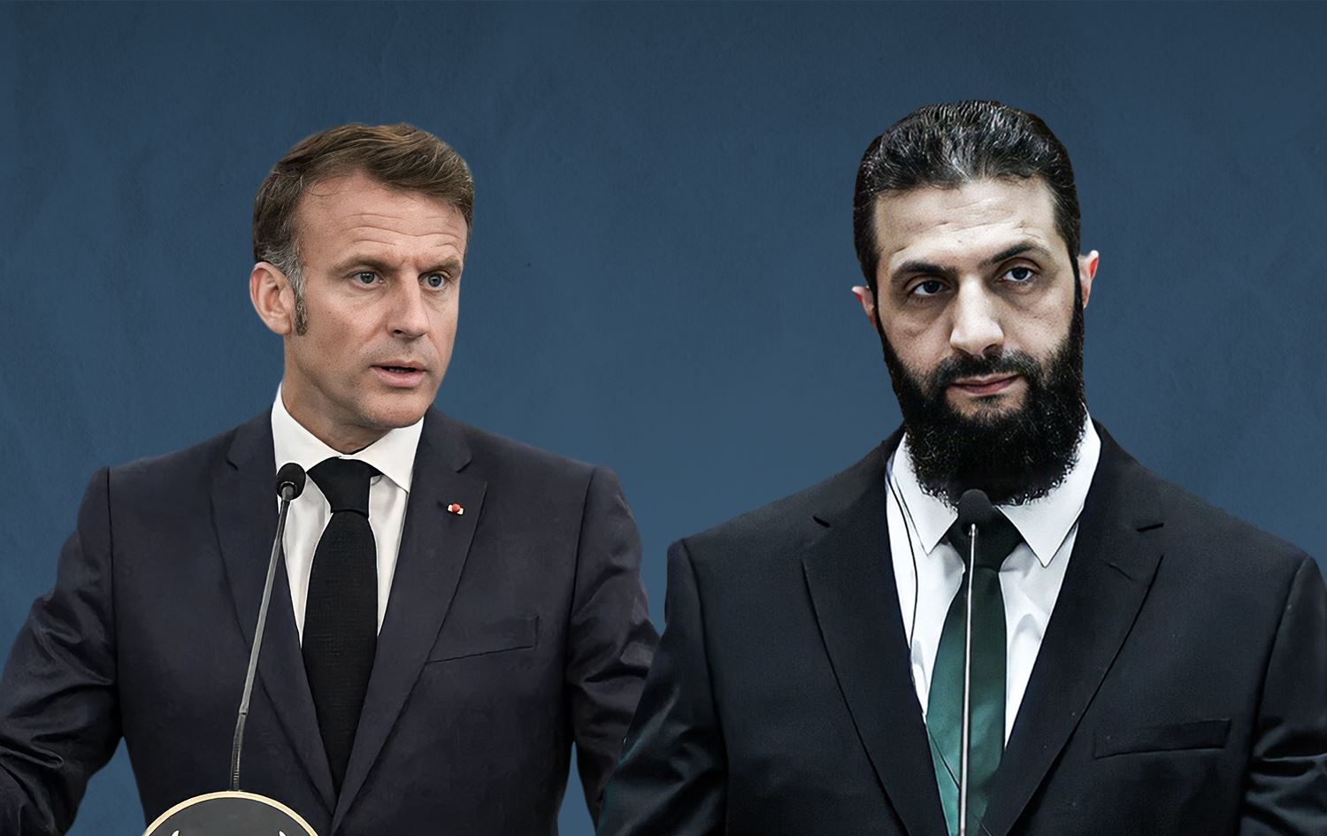 ماکرۆن بۆ ئەحمەد شەرع: پشتگیری لە رێککەوتنی حکومەت و هەسەدە دەکەم