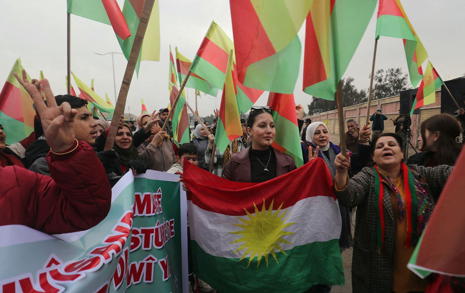 احتجاجات في روجآفا كوردستان عشية تنفيذ الاتفاق مع دمشق