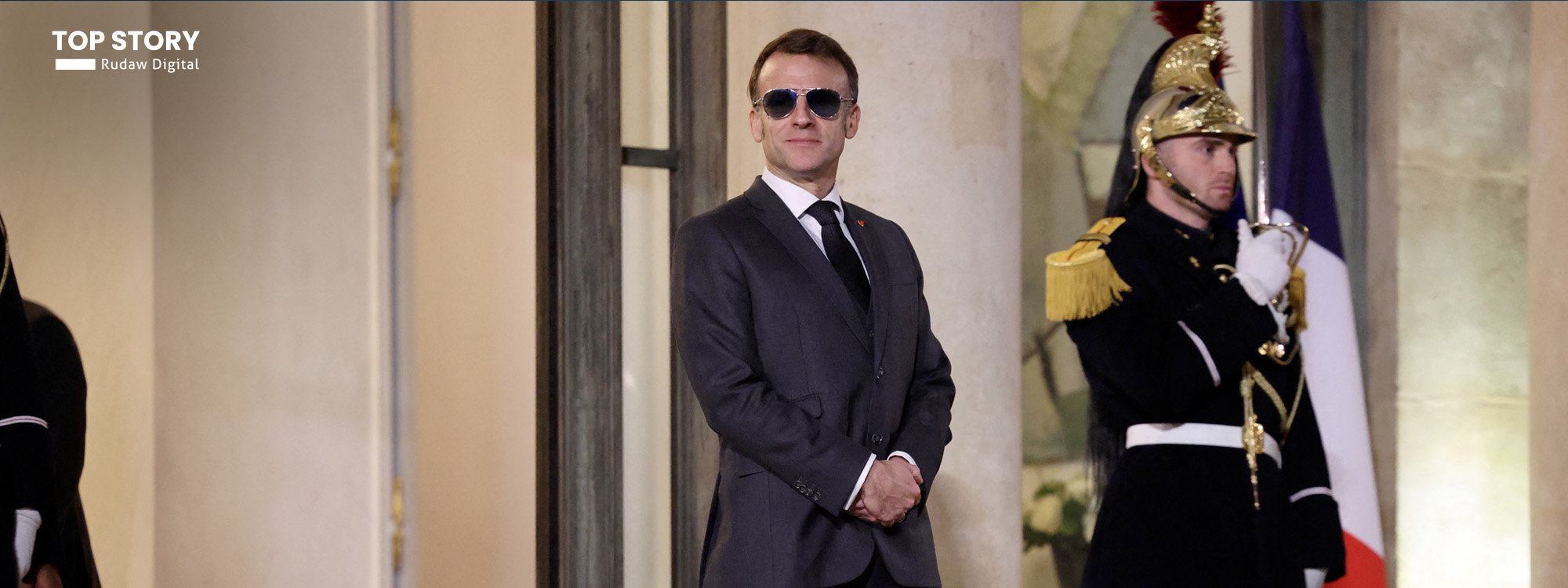 ماکرۆن لەگەڵ شەرع و مەزڵووم عەبدی: فەرەنسا پابەندی پاراستنی مافی کورد و پشتگیریکردنی هەسەدەیە