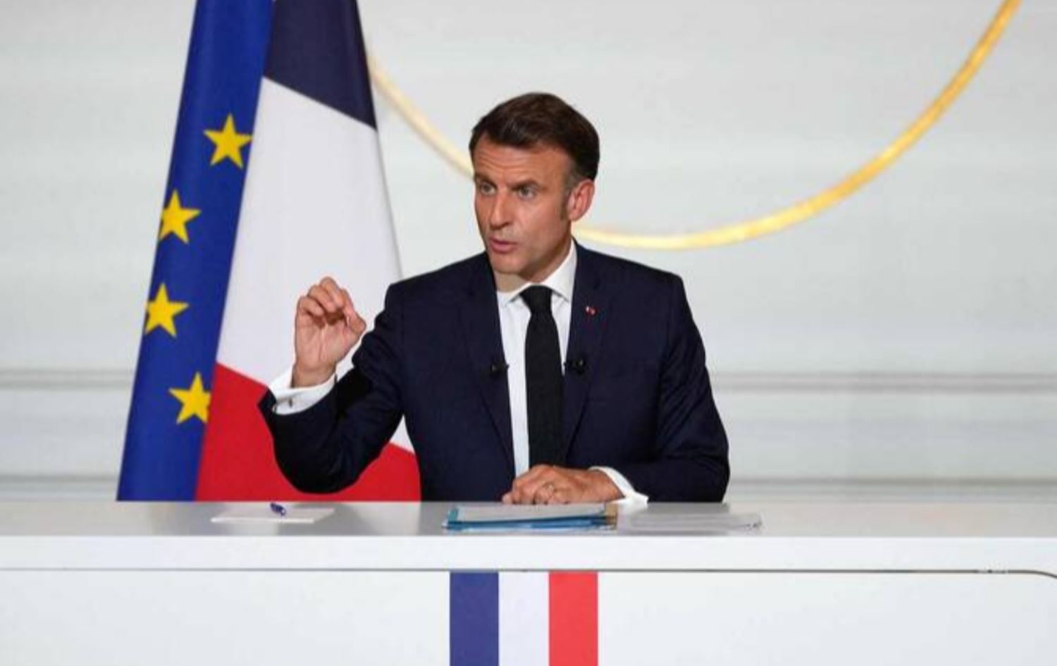 ئیمانوێل ماکرۆن، سەرۆکی فەرەنسا. وێنە: AFP
