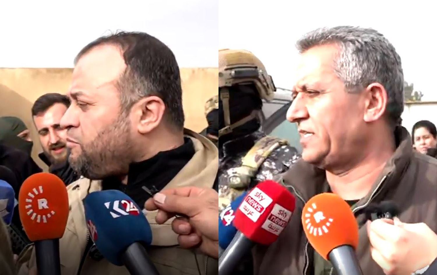 Merwan Elî û Siyamend Efrînî\ Wêne: Rûdaw