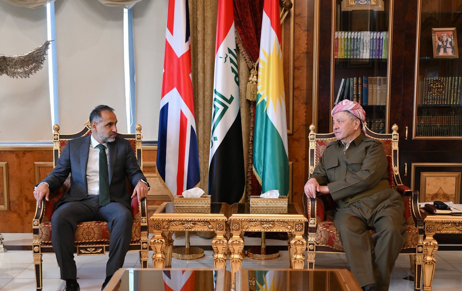 Irfan Sidiq û Serok Mesûd Barzanî\ Wêne: Baregeha Barzanî