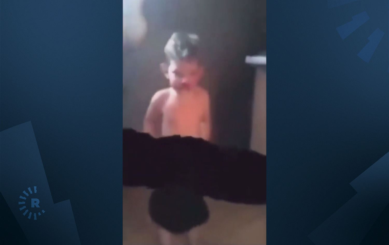 وێنەیەکی منداڵە بەرازیلییەکە کە لە ڤیدیۆکەی سۆشیاڵ میدیاکان وەرگیراوە