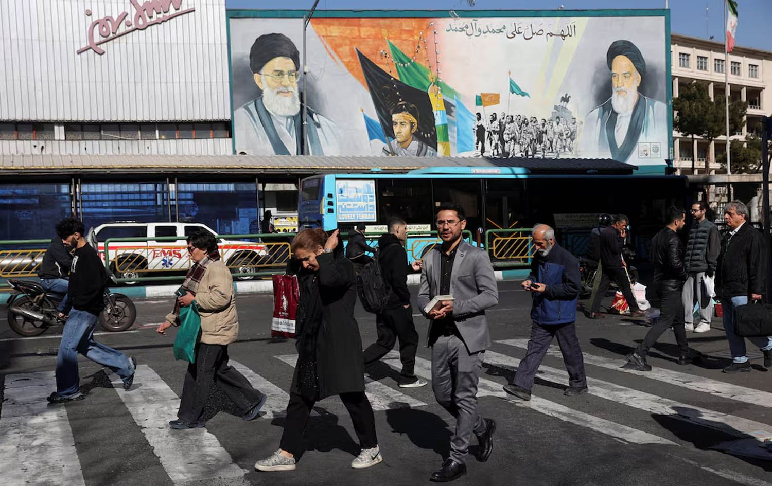 شەقامێکی تارانی پایتەختی ئێران. وێنە: Reuters