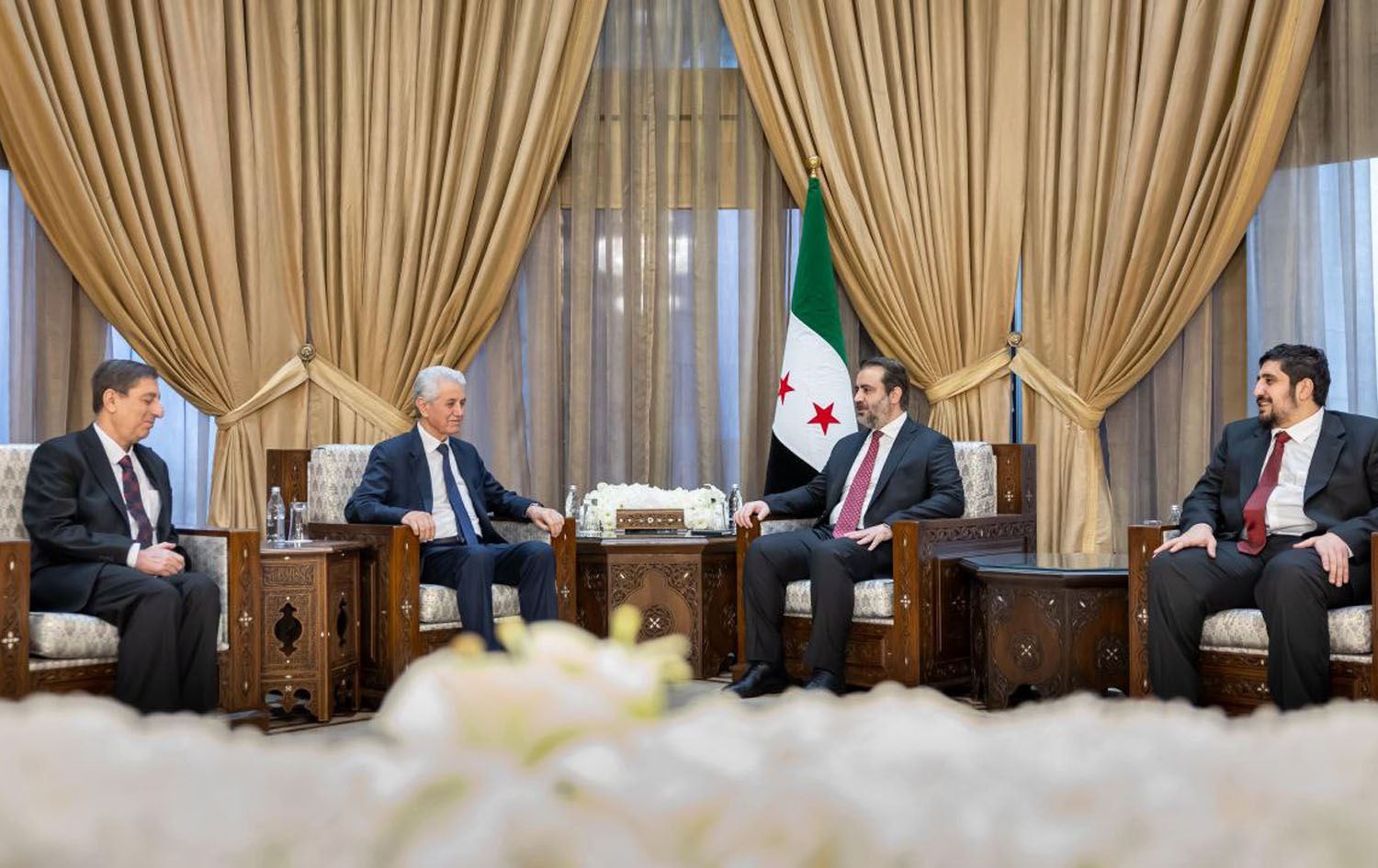 کۆبوونەوەی شاندی ئەنەکەسە لەگەڵ وەزیری دەرەوەی سووریا