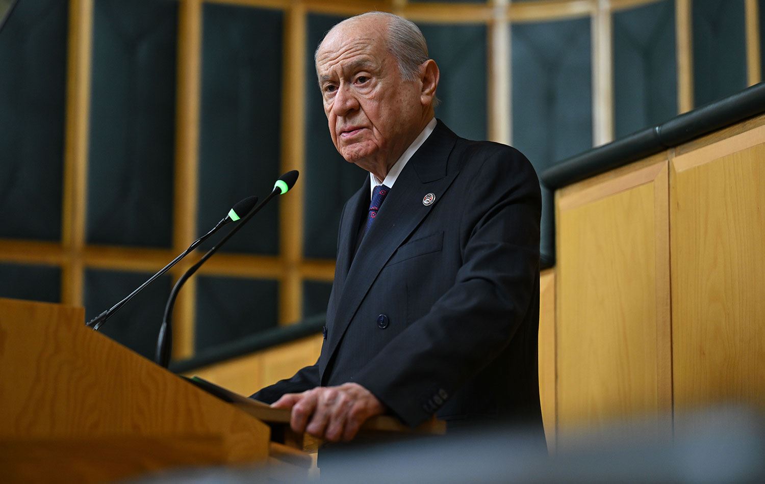 MHP Genel Başkanı Devlet Bahçeli, partisinin TBMM Grup Toplantısı'na katılarak konuşma yaptı. / AA