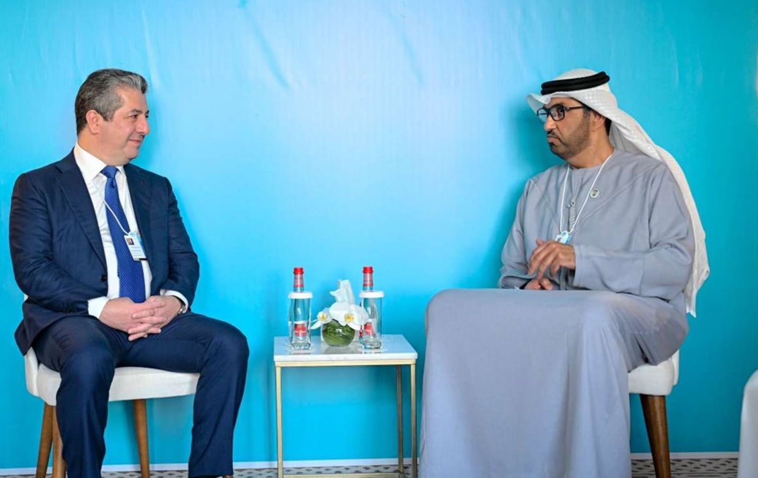 Mesrûr Barzanî û Sultan Cabir / Wêne: Hikûmeta Herêma Kurdistanê