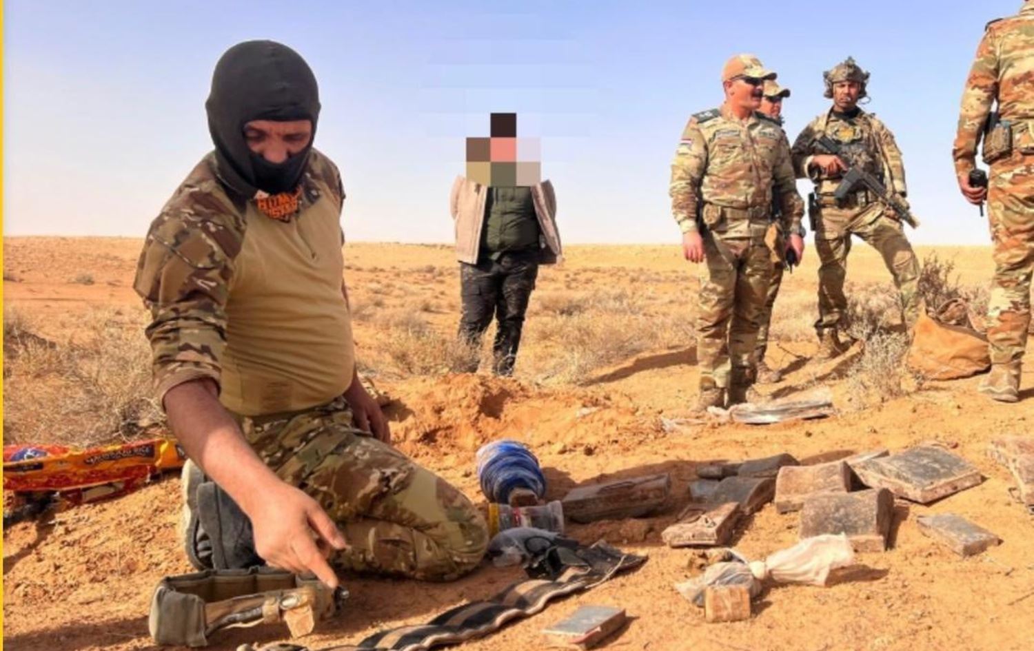 مواد ضبطت خلال العملية- وزارة الداخلية العراقية