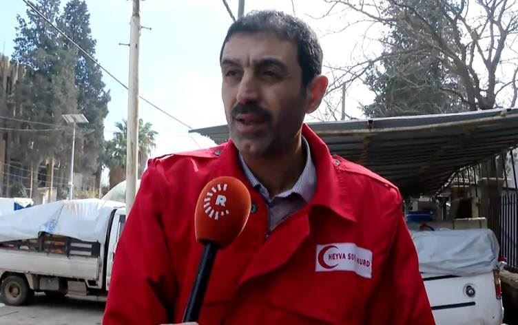 الرئيس المشترك للهلال الأحمر الكوردي في روجافا كوردستان دلكش عيسى