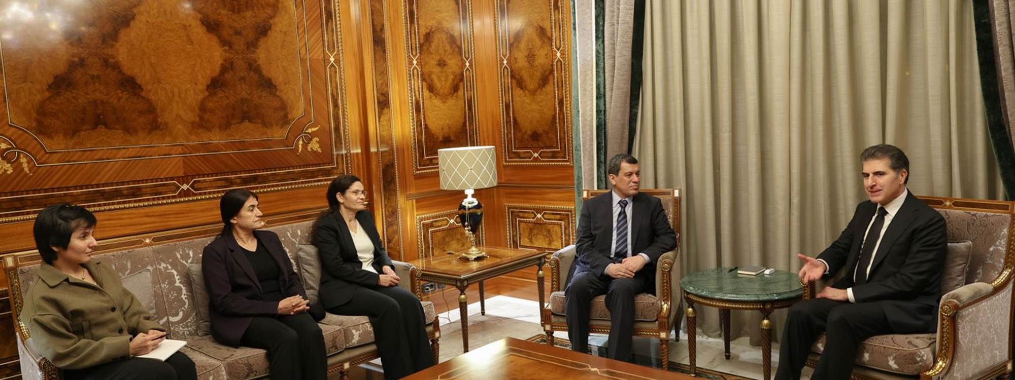 ERBİL- Başkan Neçirvan Barzani, Mazlum Abdi ile görüştü