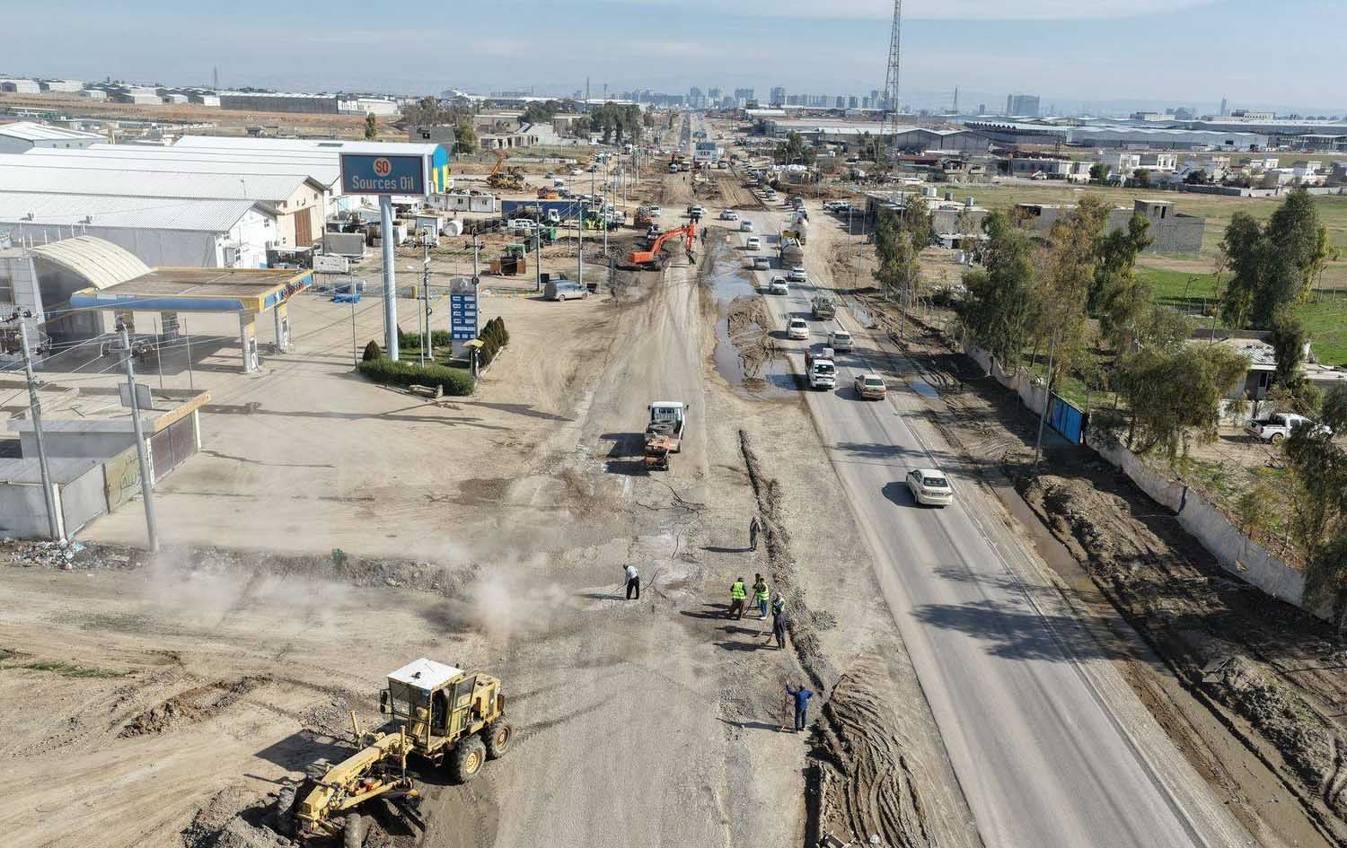 کارکردن لە رێگەی هەولێر - گوێڕ