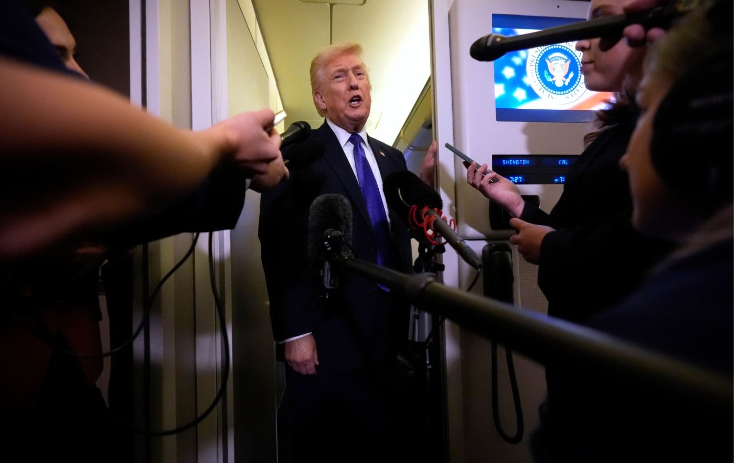 دۆناڵد ترەمپ، سەرۆکی ئەمریکا. وێنەکە: AP