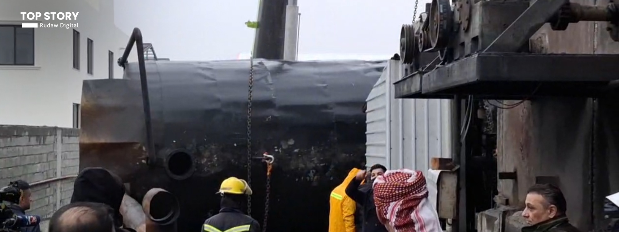 لە هەولێر تانکەرێکی سووتەمەنی کڵپەی کرد و دوو کرێکار گیانیان لەدەستدا