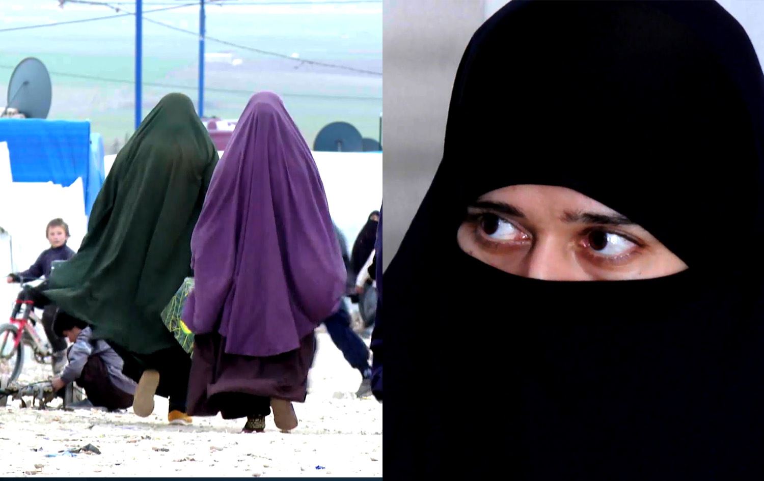 ژن و منداڵانی داعش لە کەمپی رۆژ