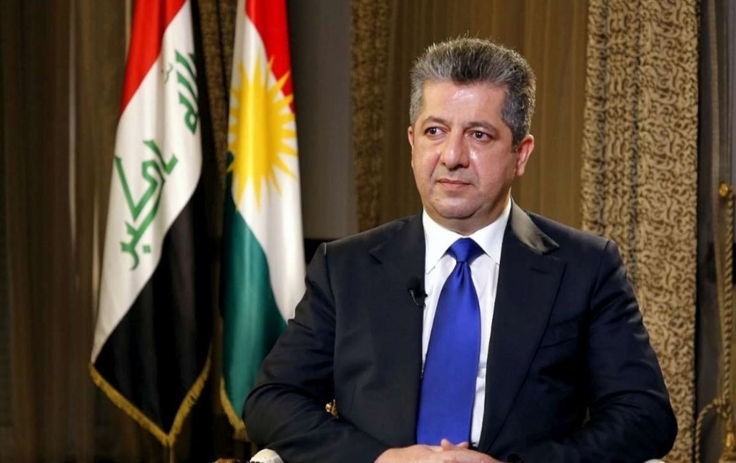 مەسرور بارزانی سەرەخۆشی لە نووری عوسمان دەکات