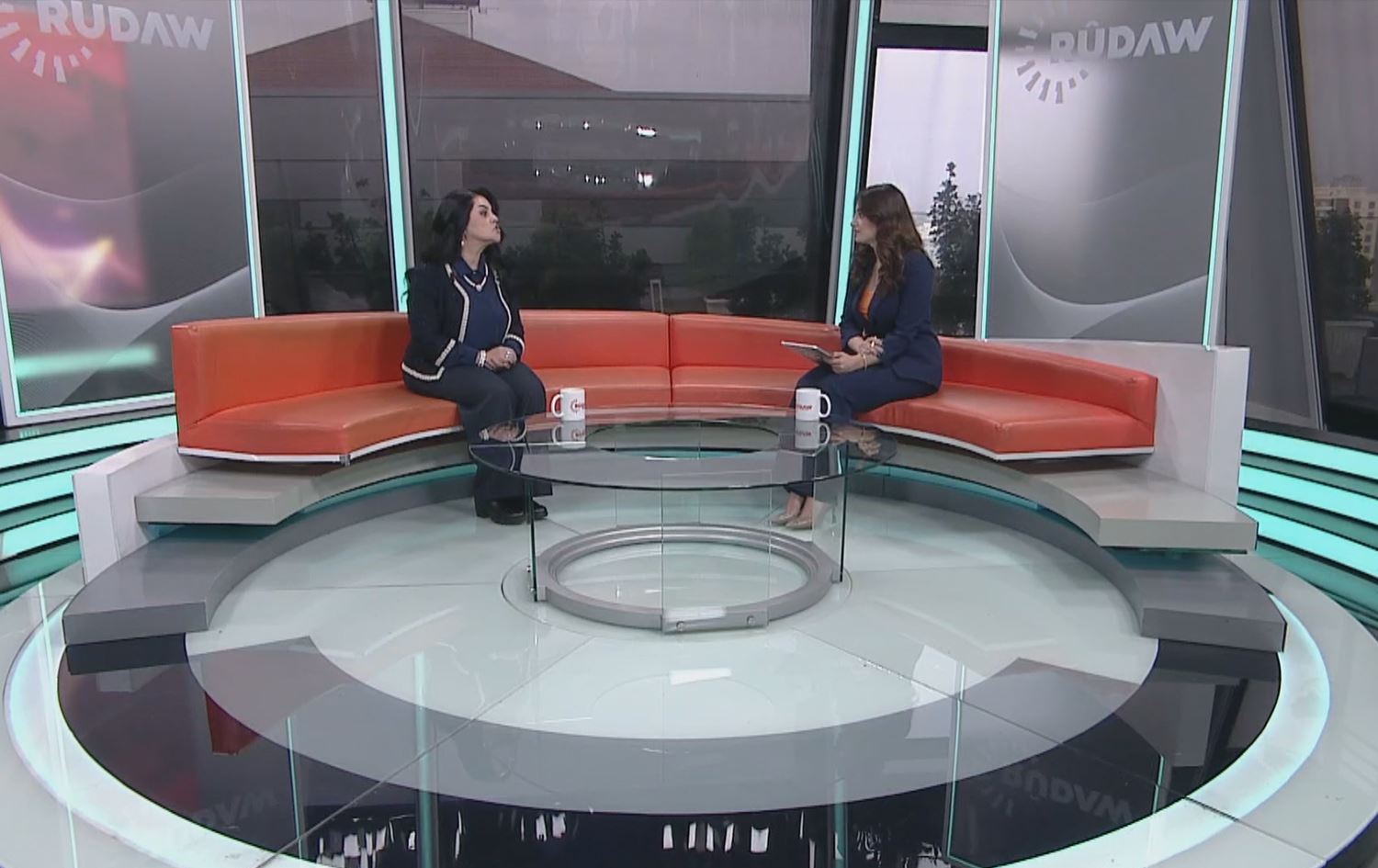 د. سومەییە عەتا لەکاتی چاوپێکەوتنەکە.