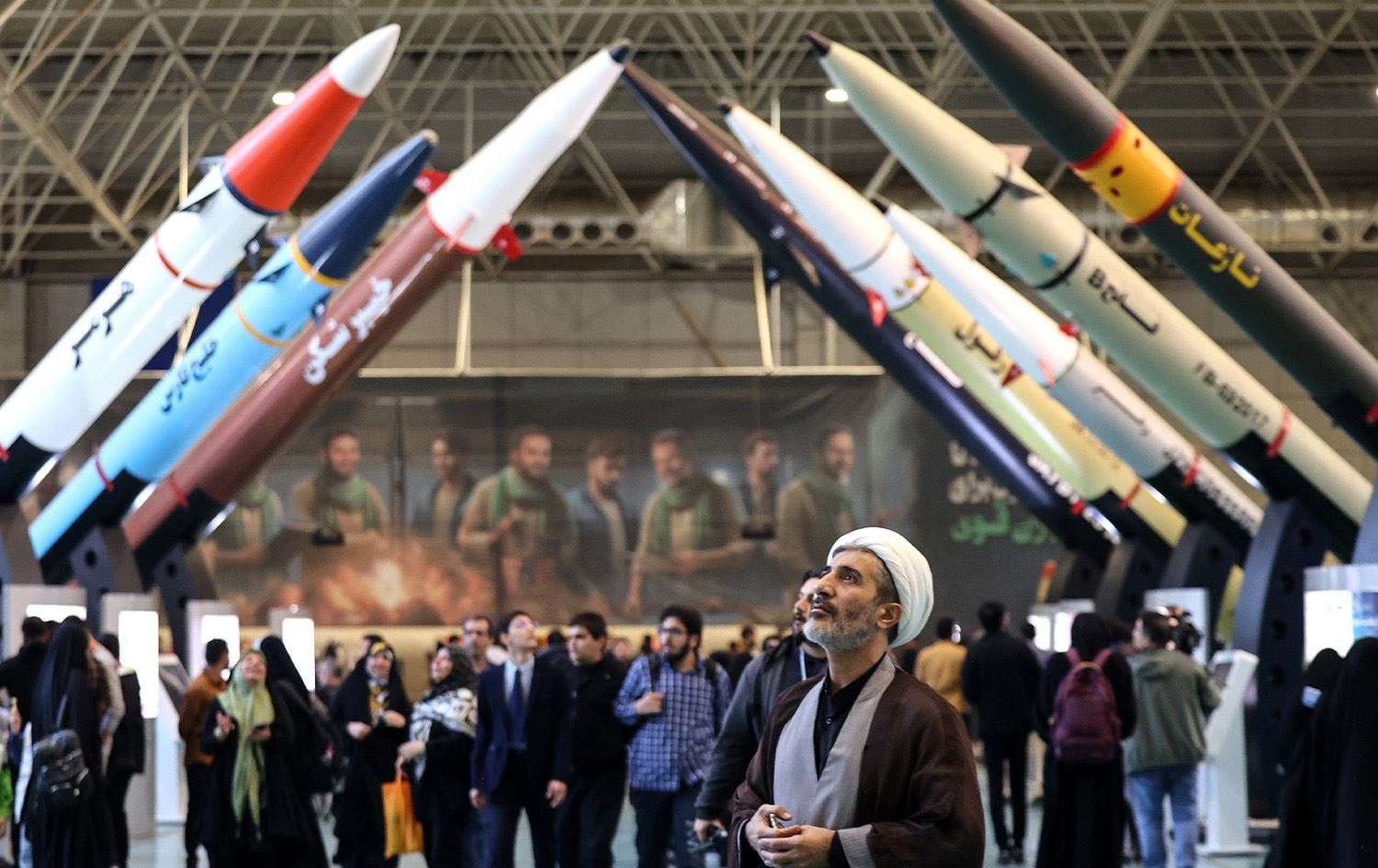 معرض للصواريخ والمسيّرات الإيرانية في طهران/ صورة أرشيفية-AFP