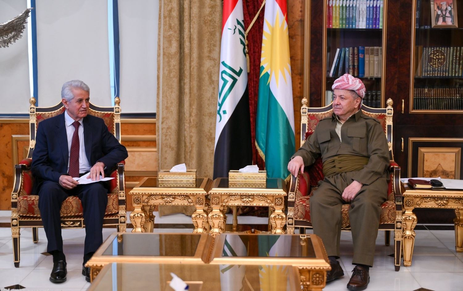 الرئيس مسعود بارزاني يجتمع مع الهيئة الرئاسية للمجلس الوطني الكوردي 