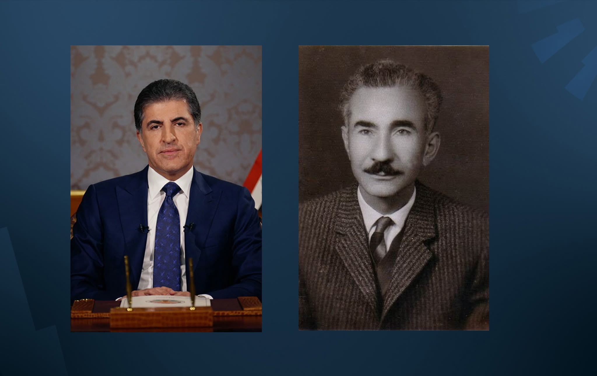 Nêçîrvan Barzanî û Mehmed Emîn Bozarslan / Wêne: Rûdaw Grafîk