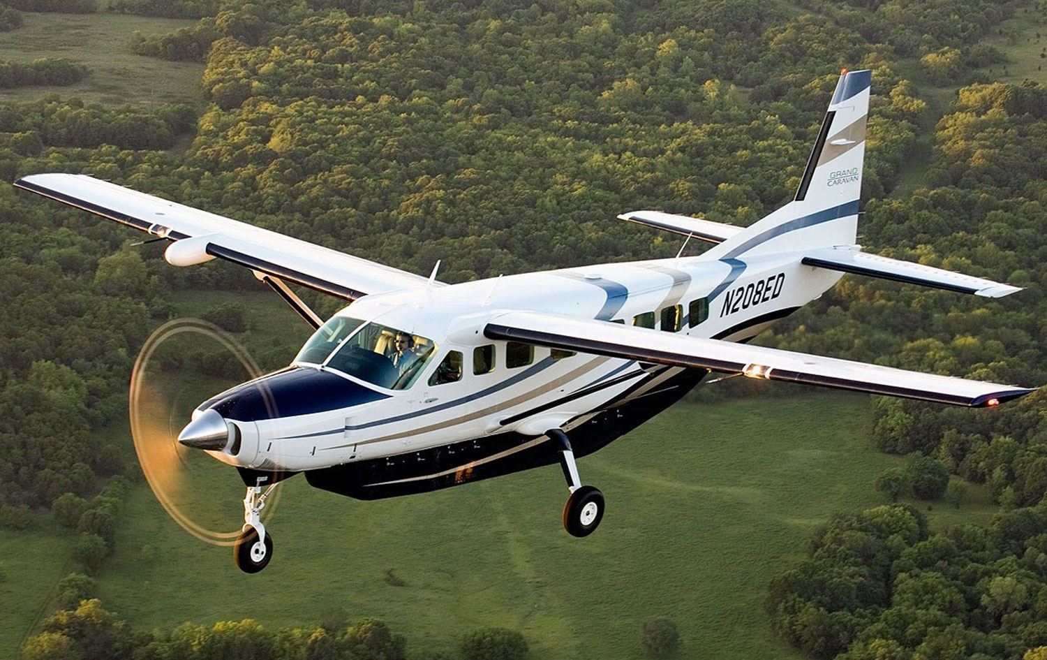 "Cessna Grand Caravan" tipi uçak - Stok görsel