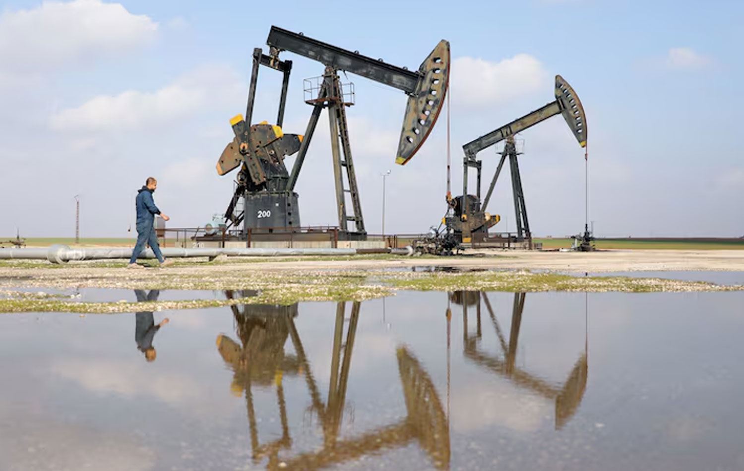 Haseke yakınlarındaki Rimelan petrol sahası. /  Foto: Orhan Qereman / Arşiv / Reuters