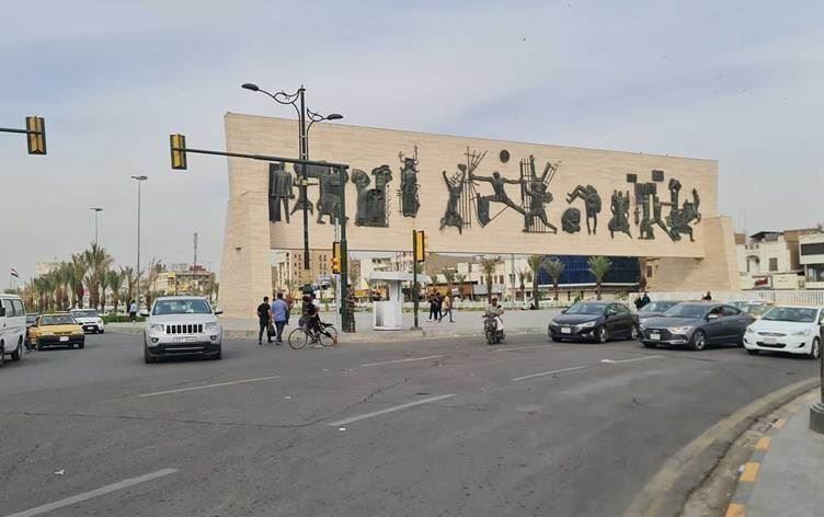 دیمەنێکی مەیدانی تەحریر لە بەغدا