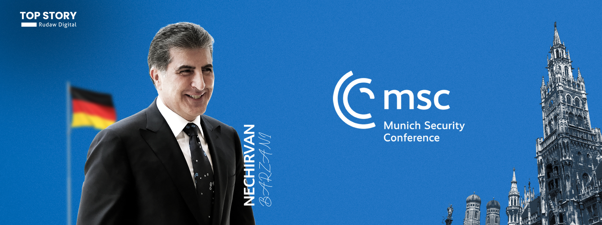 نێچیرڤان بارزانی بۆ بەشداریکردن لە کۆنفرانسی ئاسایشی میونشن گەیشتە ئەڵمانیا