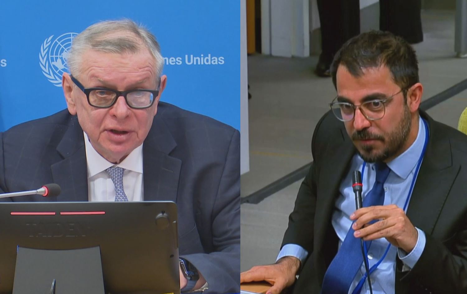 نامو عبد الله ووكيل الأمين العام للأمم المتحدة لشؤون مكافحة الإرهاب بالوكالة ألكسندر زوييف