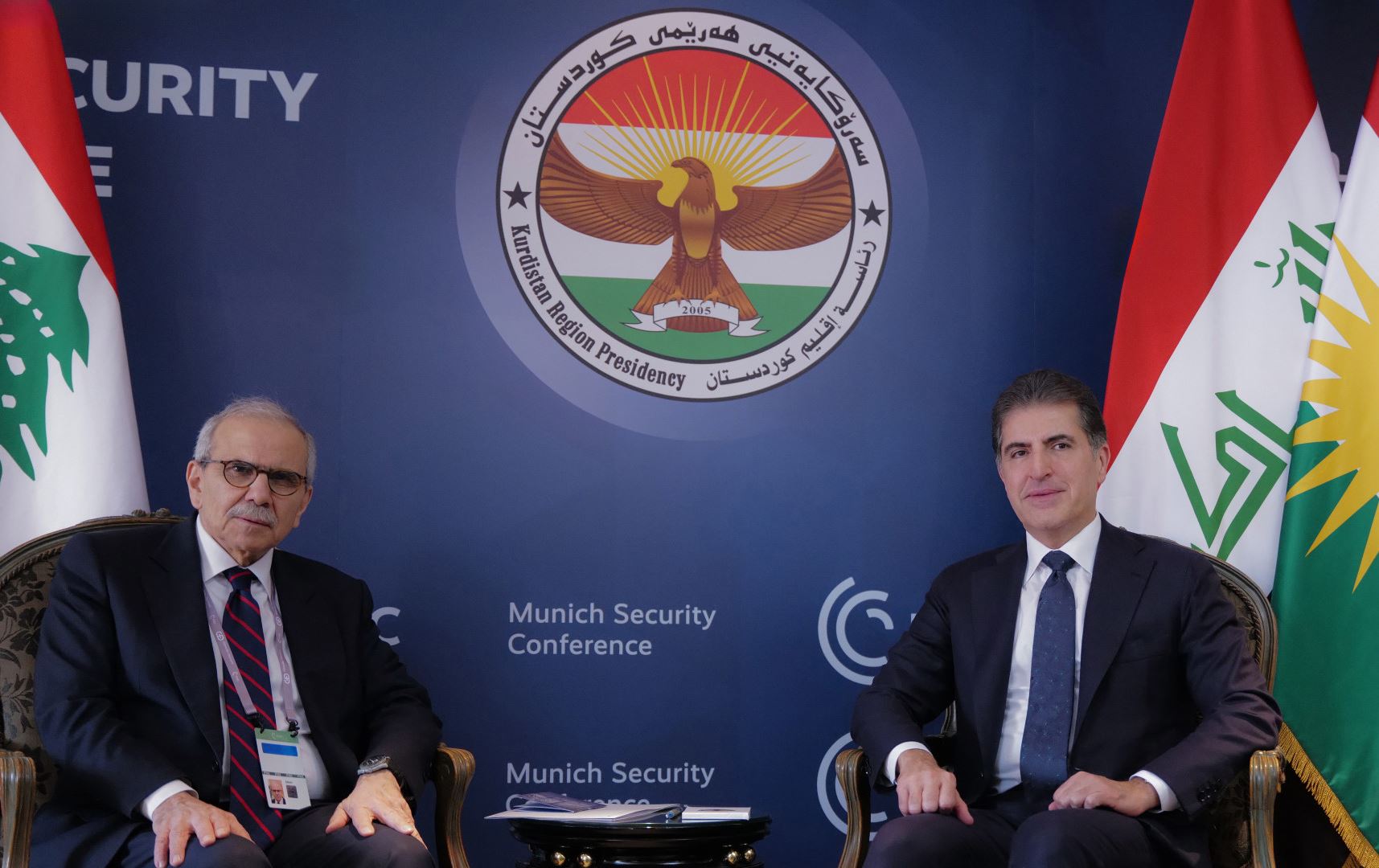 کۆبوونەوەی نێچیرڤان بارزانی و نه‌واف سه‌لام؛ دوایین پێشهاته‌كانی ناوچه‌كه‌ تاوتوێ كران