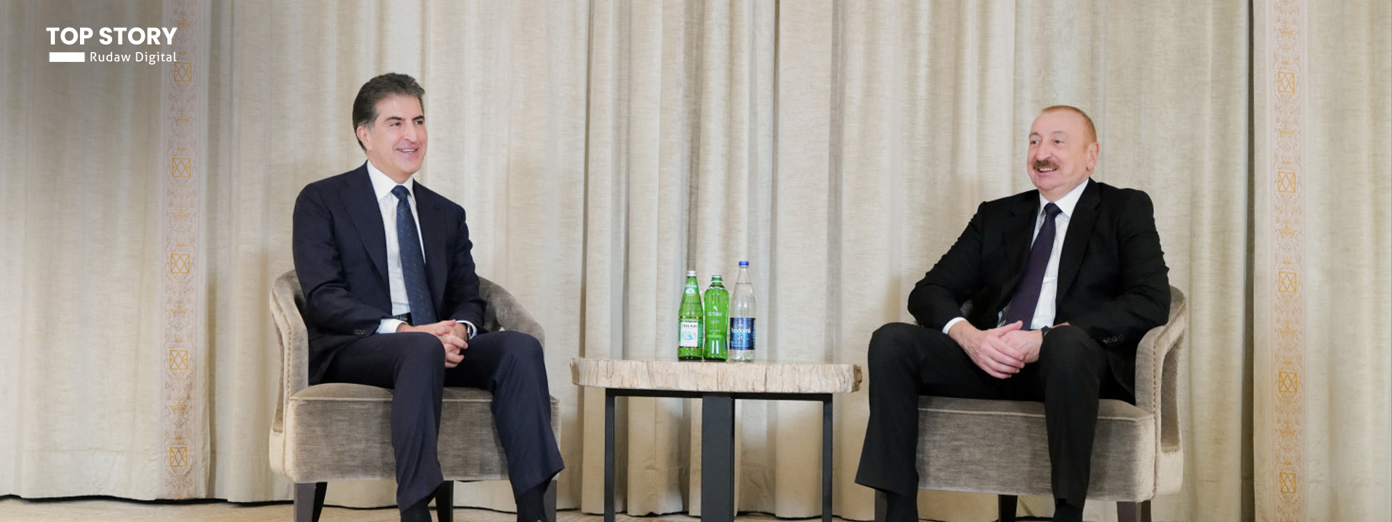 کۆبوونەوەی نێچیرڤان بارزانی و ئیلهام عه‌لیێڤ؛ "گرنگە پەیوەندییەکانمان بەهێز بکەین"