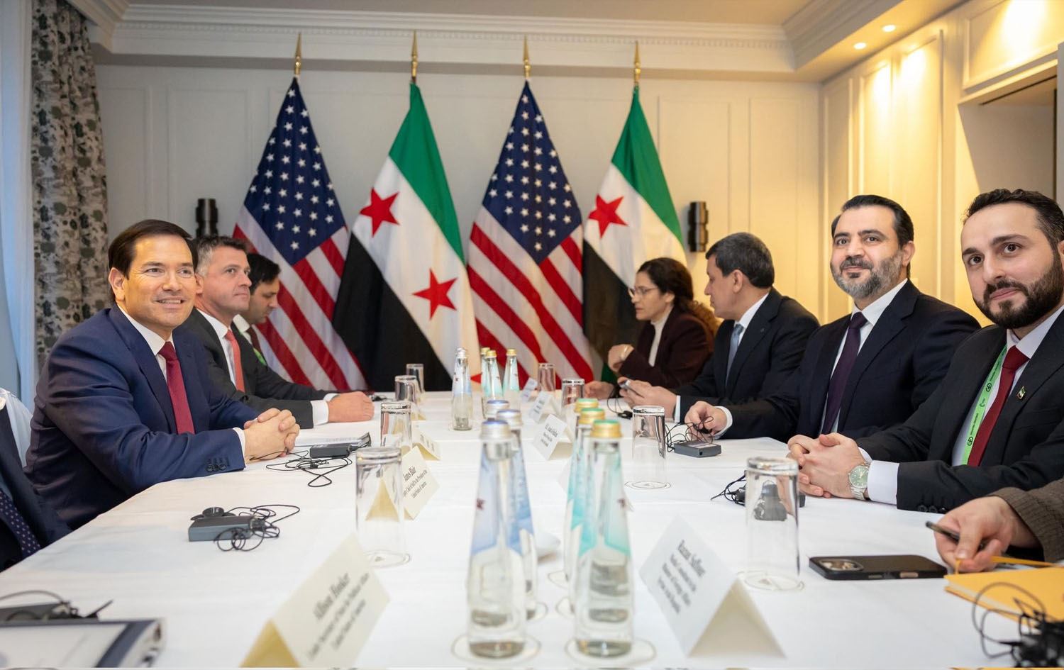 مەزڵووم عەبدی و ئەسعەد شەیبانی لەگەڵ وەزیری دەرەوەی ئەمریکا کۆبوونەوە