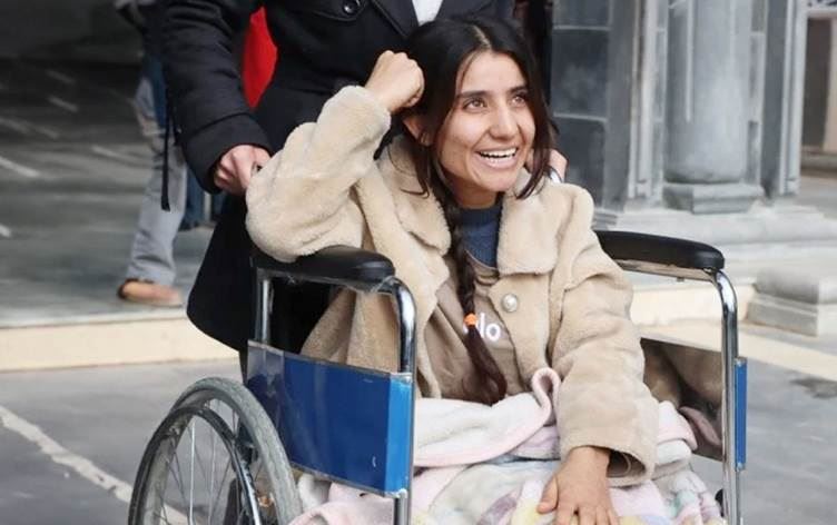 الشابة الكوردية المصابة فاطمة حجي محمود  