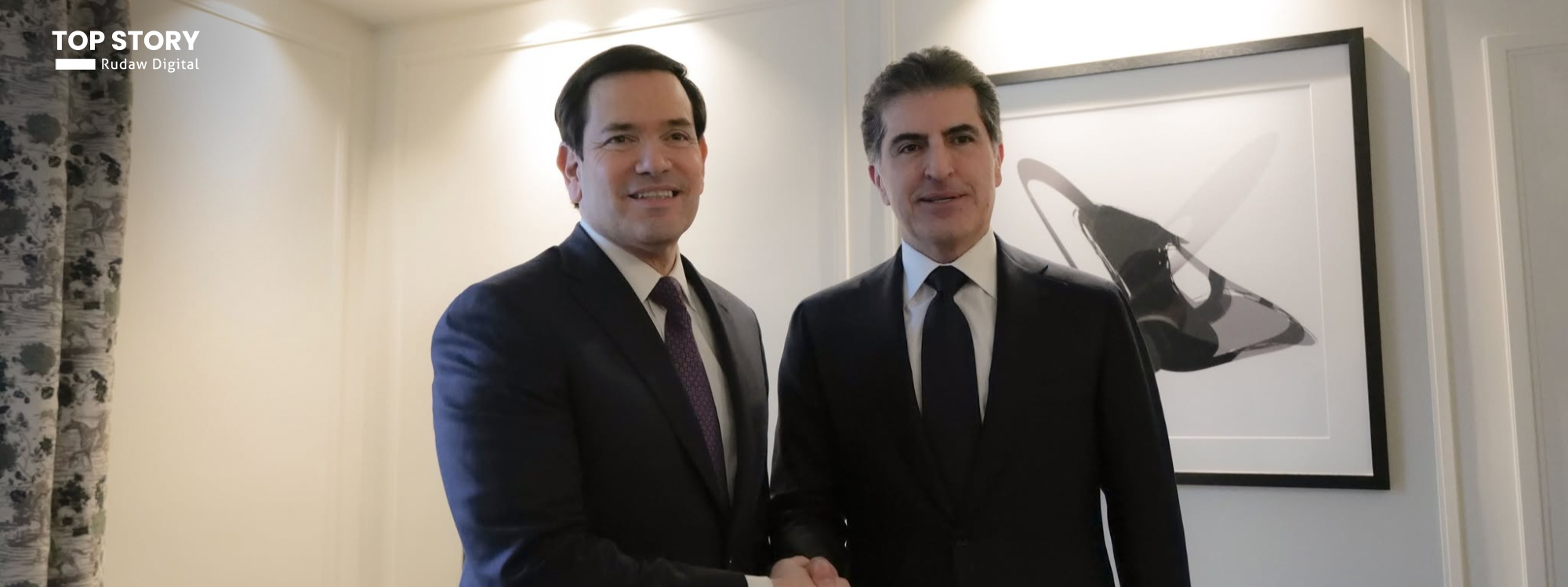 ​ نيجيرفان بارزاني وماركو روبيو يؤكدان على حماية حقوق الكورد والمكونات في سوريا موحدة