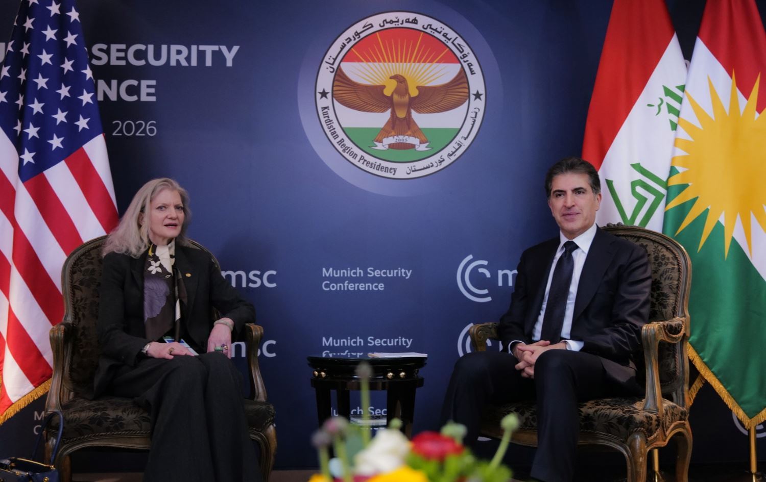 Nêçîrvan Barzanî û Allison Hooker civiyan