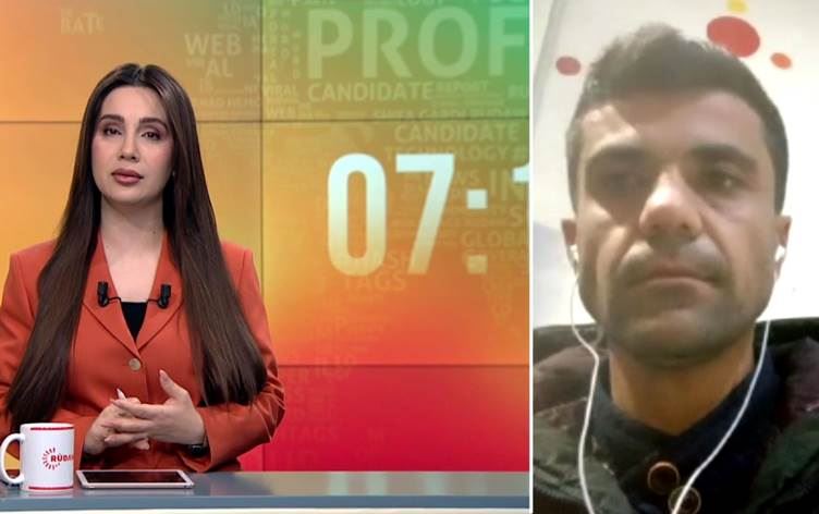 الناشط أحمد بوزو والمذيعة نالين حسن 