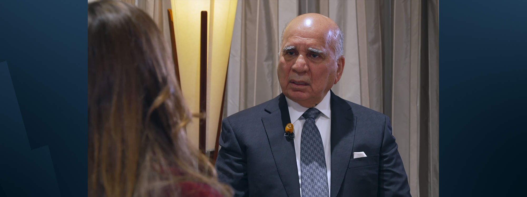 Iraqi FM Hussein speaking to Rudaw in Munich on February 14, 2026. 