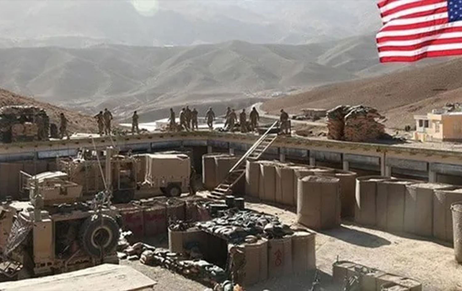 قاعدة الشداد في محافظة الحسكة السورية 