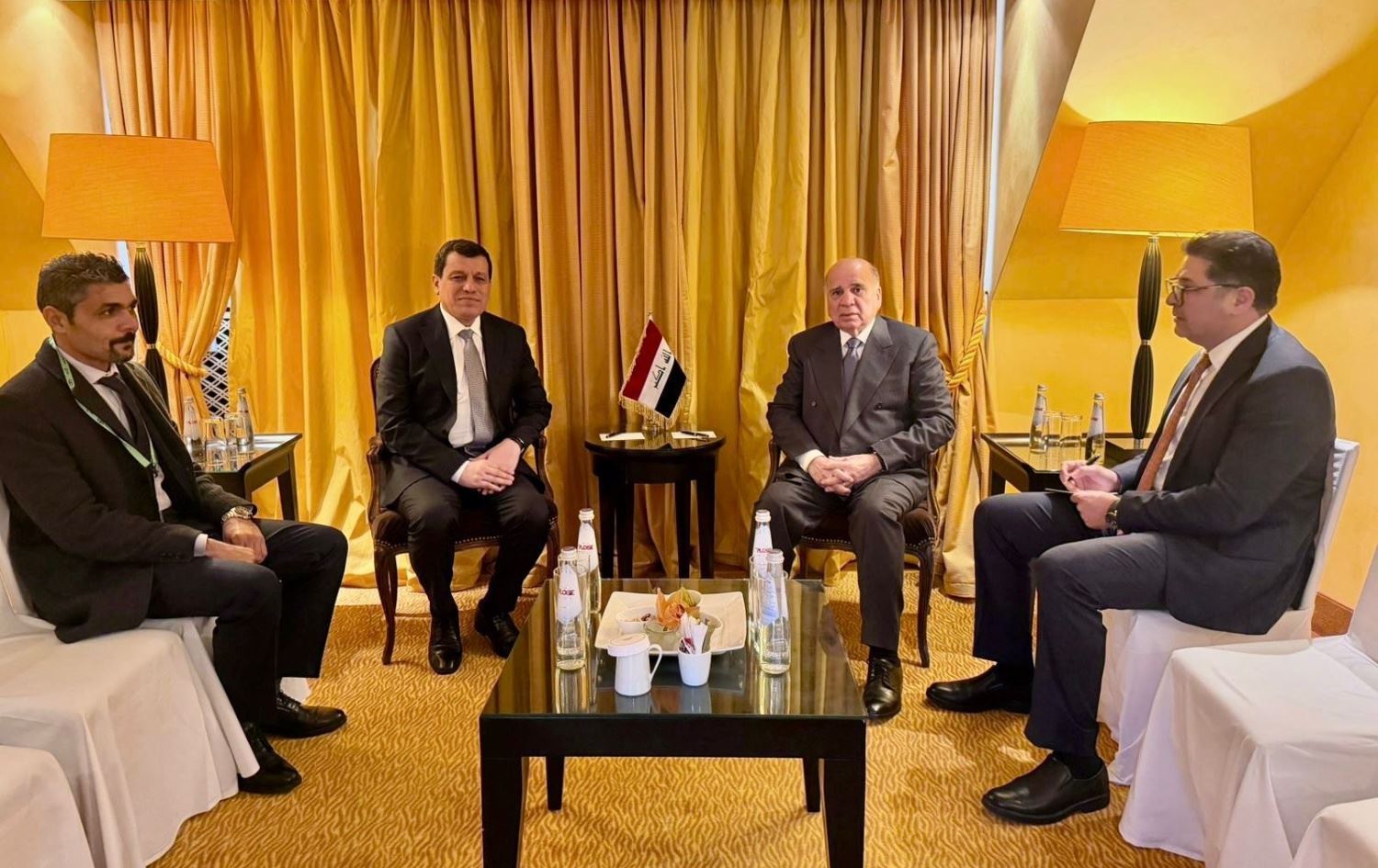 Hevdîtina Mezlûm Ebdî û Fuad Husên / Wêne: Wezareta Karên Derve ya Îraqê