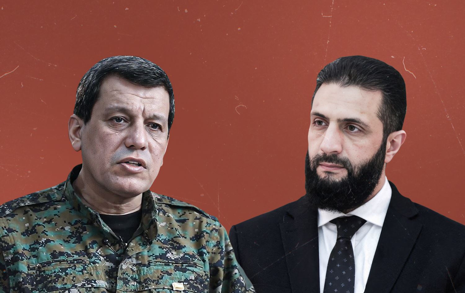 مەزڵووم عەبدی و ئەحمەد شەرع