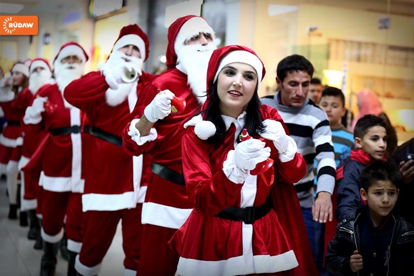 هەولێر.. شادیی هاونیشتمانییان بەبۆنەی سەری ساڵی 2015