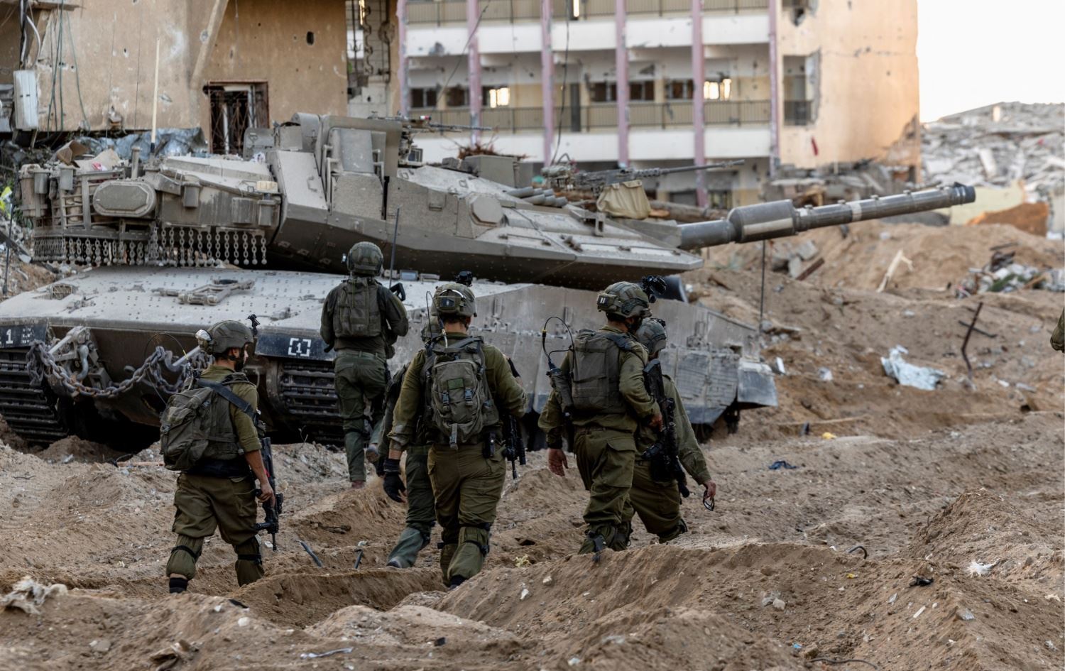 القوات الإسرائيلية في قطاع غزة. الصورة: رويترز